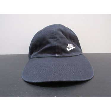 Nike VINTAGE Nike Hat Cap Strap Back Black Swoosh… - image 1