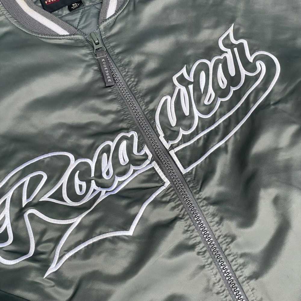 Rocawear Vtg 2000’s RocaWear Satin Baseball Jacket - image 3