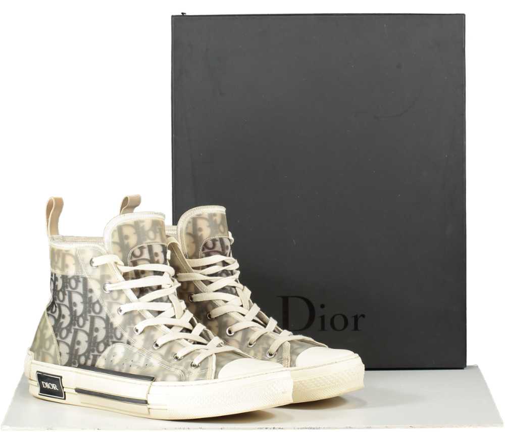 Christian Dior White B23 High top Trainers UK 10 … - image 1