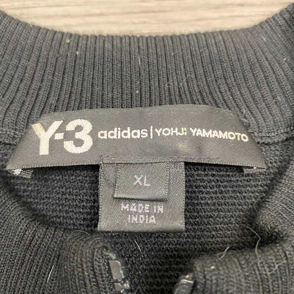 Adidas Y-3 Yohji Yamamoto 1/4 Zip Wool Knitted Te… - image 4
