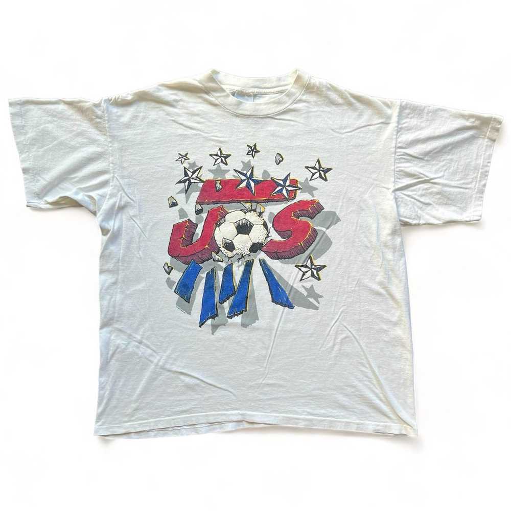 Vintage USA Soccer Shadow World Cup T Shirt Singl… - image 1