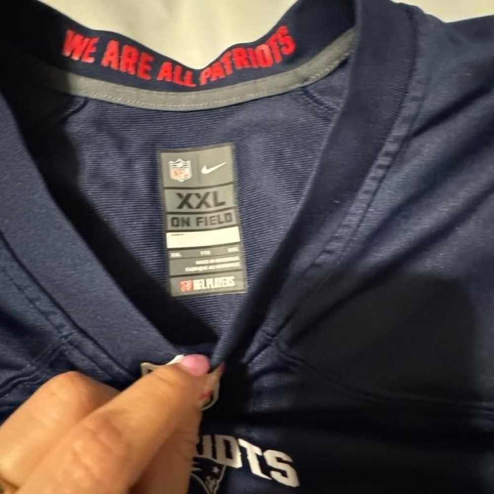 Men's Nike Blue New England Patriots Jersey Size … - image 7