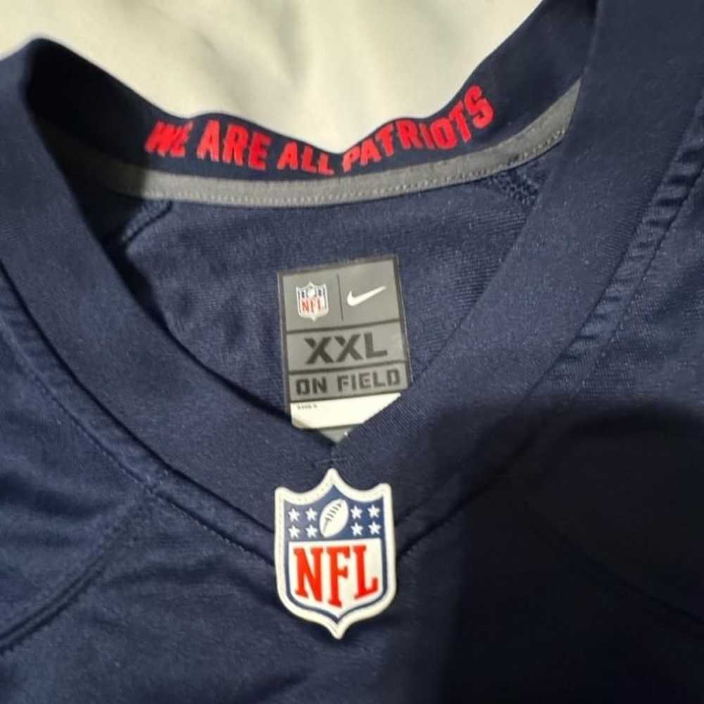 Men's Nike Blue New England Patriots Jersey Size … - image 8