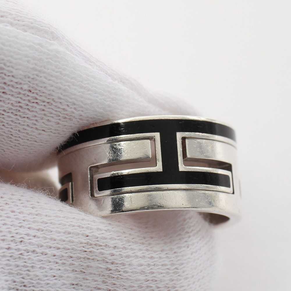 Hermes Move Ash Ring Ring SV925 Silver Black - image 4