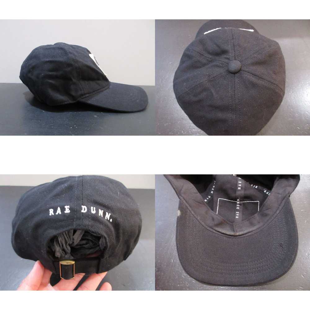 Vintage Rae Dunn Hat Cap Strap Back Black White M… - image 4