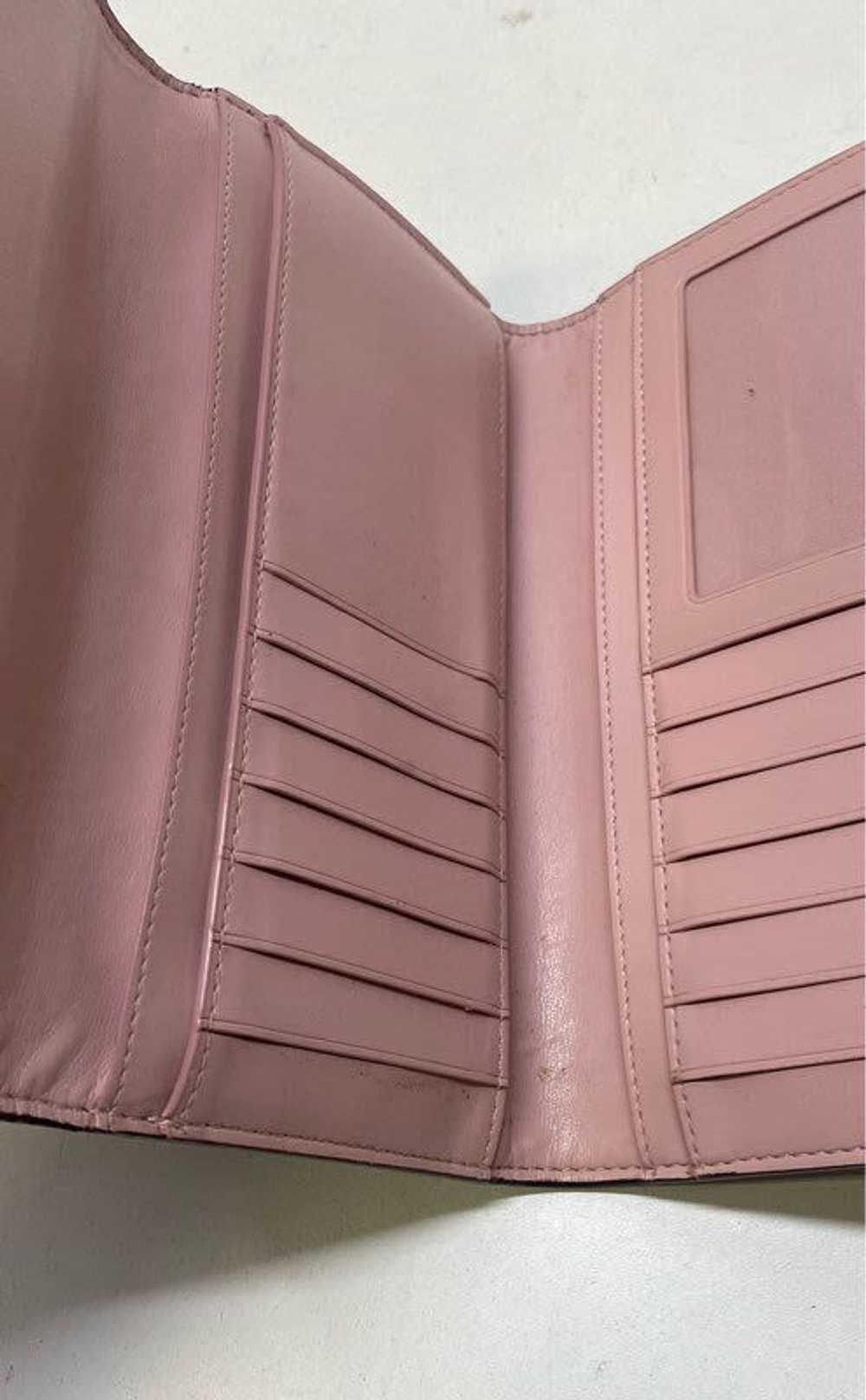 COACH Pink Signature Bifold Envelope Card Wallet - image 4