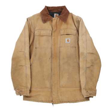 Heavily Worn Carhartt Jacket - XL Brown Cotton - image 1