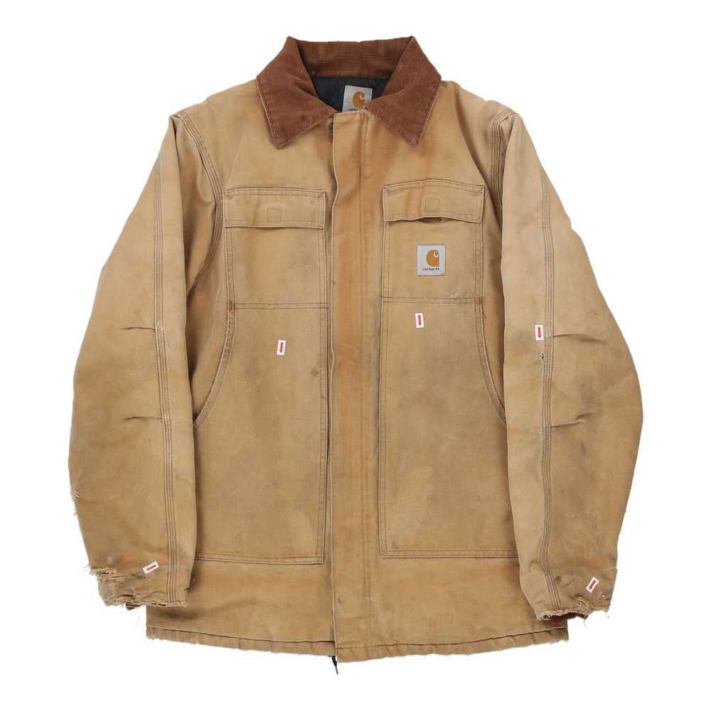 Heavily Worn Carhartt Jacket - XL Brown Cotton - image 3