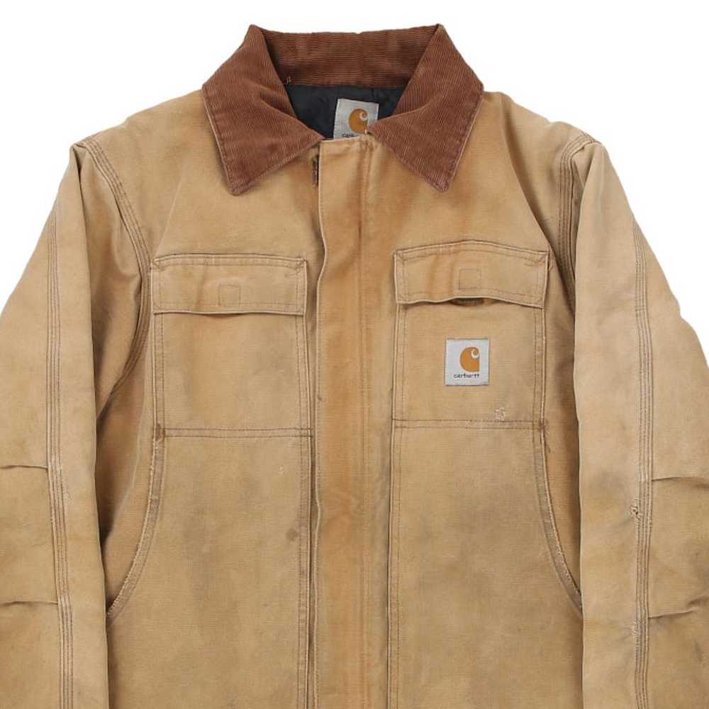 Heavily Worn Carhartt Jacket - XL Brown Cotton - image 5
