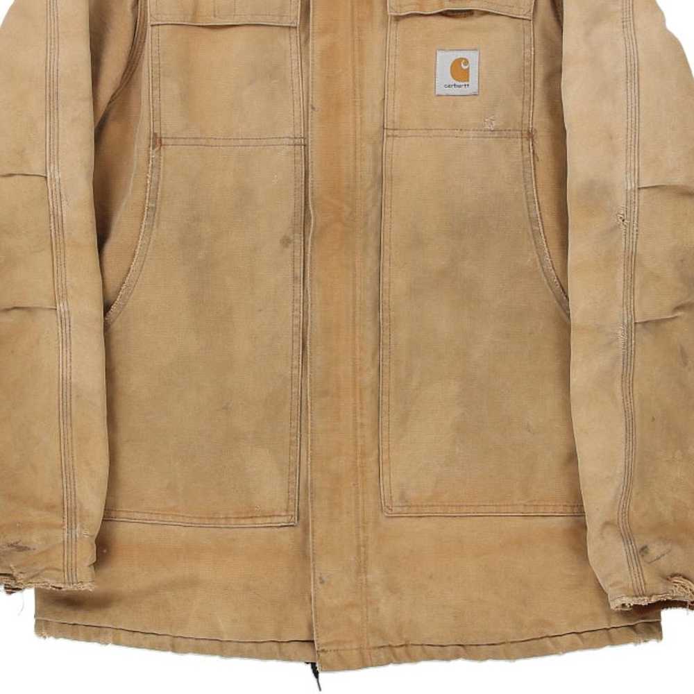 Heavily Worn Carhartt Jacket - XL Brown Cotton - image 6
