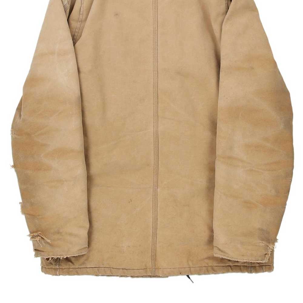Heavily Worn Carhartt Jacket - XL Brown Cotton - image 8