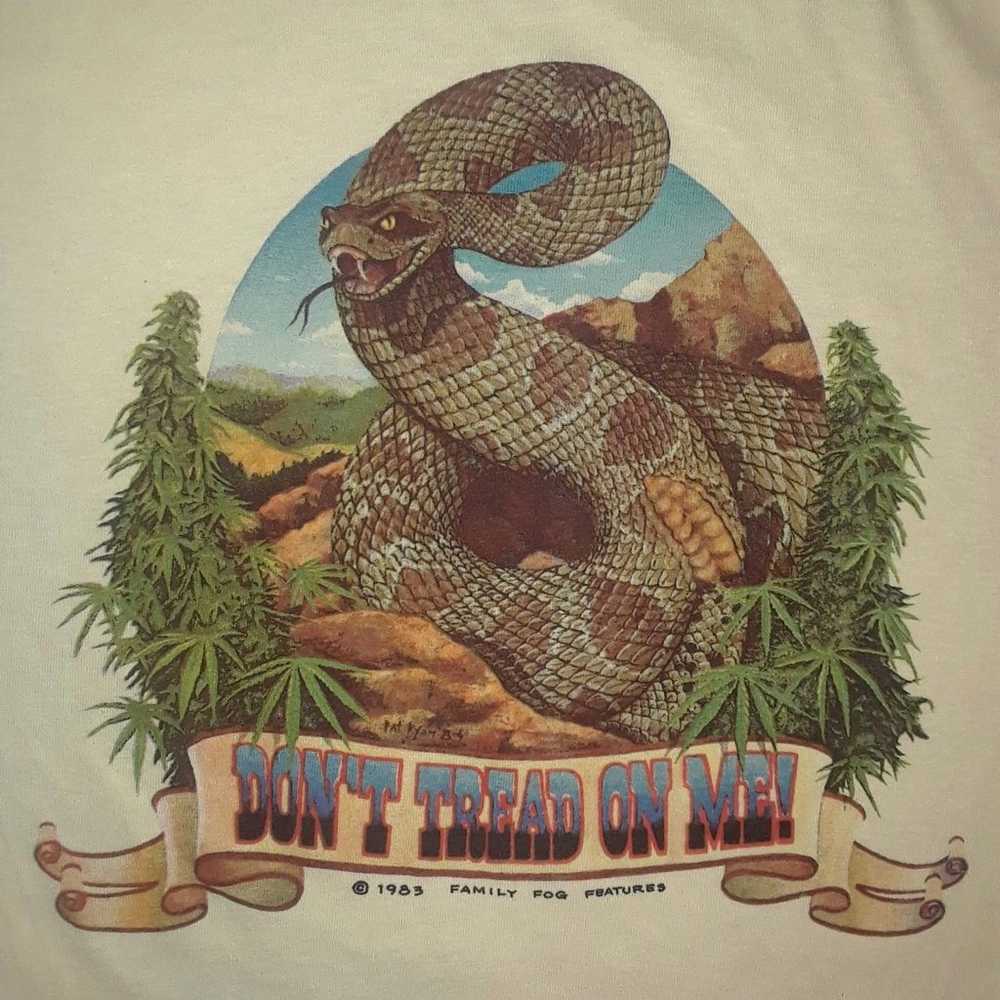 Vintage Don't Tread On Me T Shirt Marijuana Pat R… - image 2