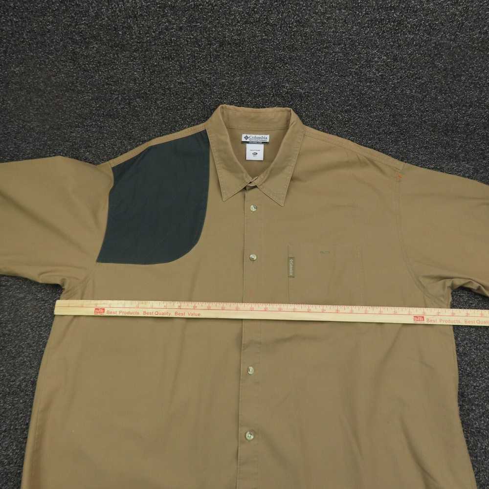 Vintage Columbia Shirt Adult 2XL Brown & Green Br… - image 3