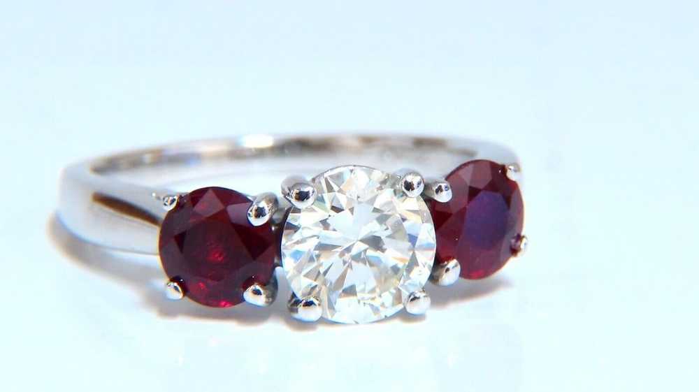 GIA Certified 1.06ct Natural Round Diamond Ruby r… - image 1