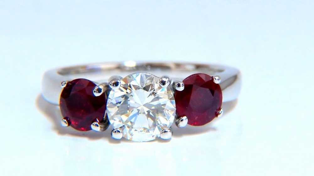 GIA Certified 1.06ct Natural Round Diamond Ruby r… - image 3