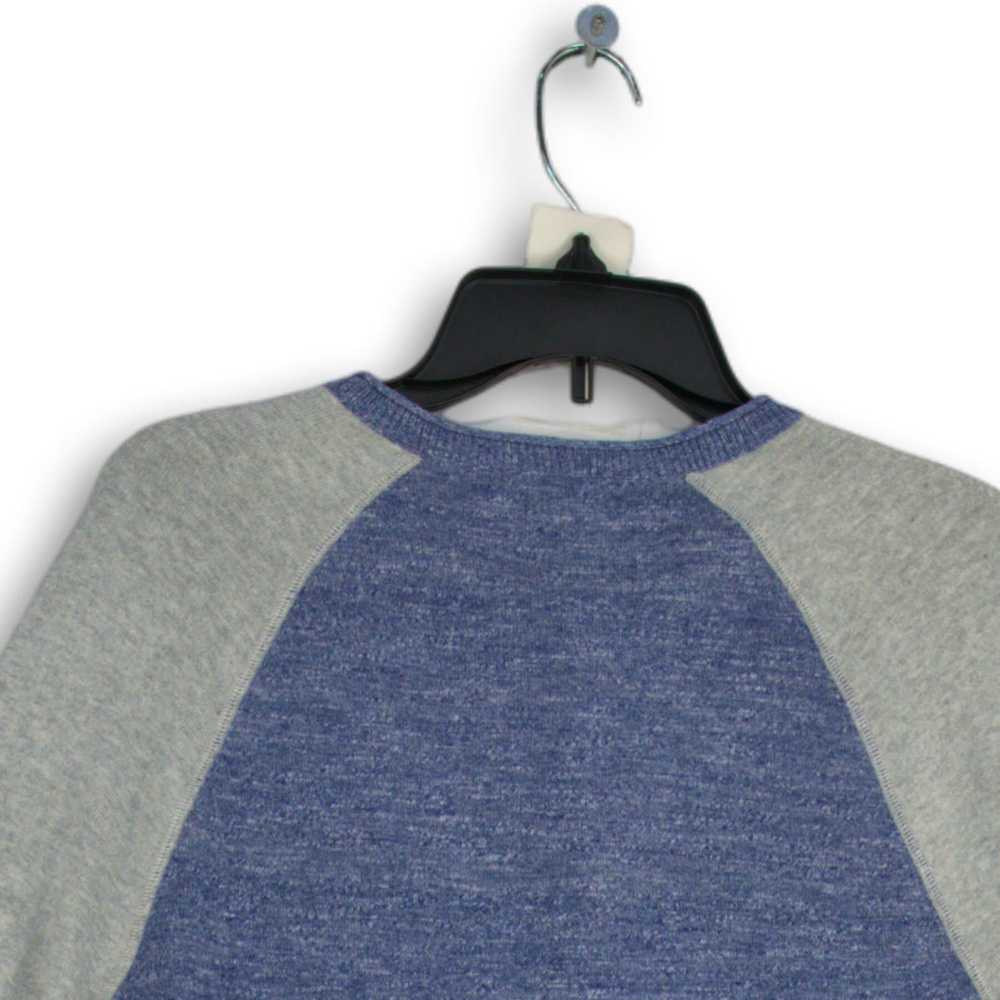 NWT Express Mens Blue Gray Knitted Long Sleeve He… - image 4