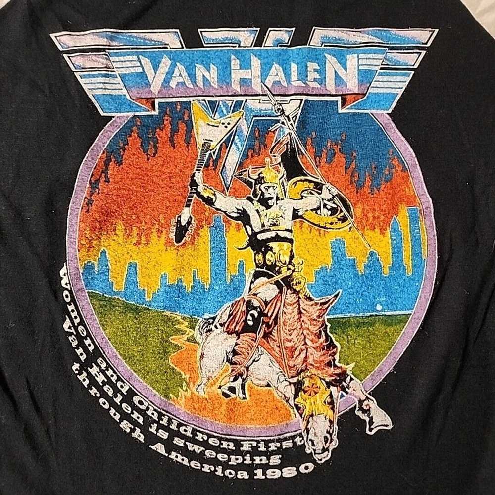 Vintage 1980s Van Halen Fair Warning Band Concert… - image 5