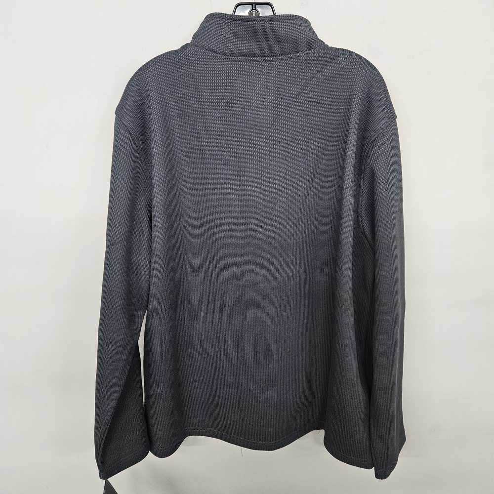 Charles River Apparel Gray Rib Knit Jacket - image 2