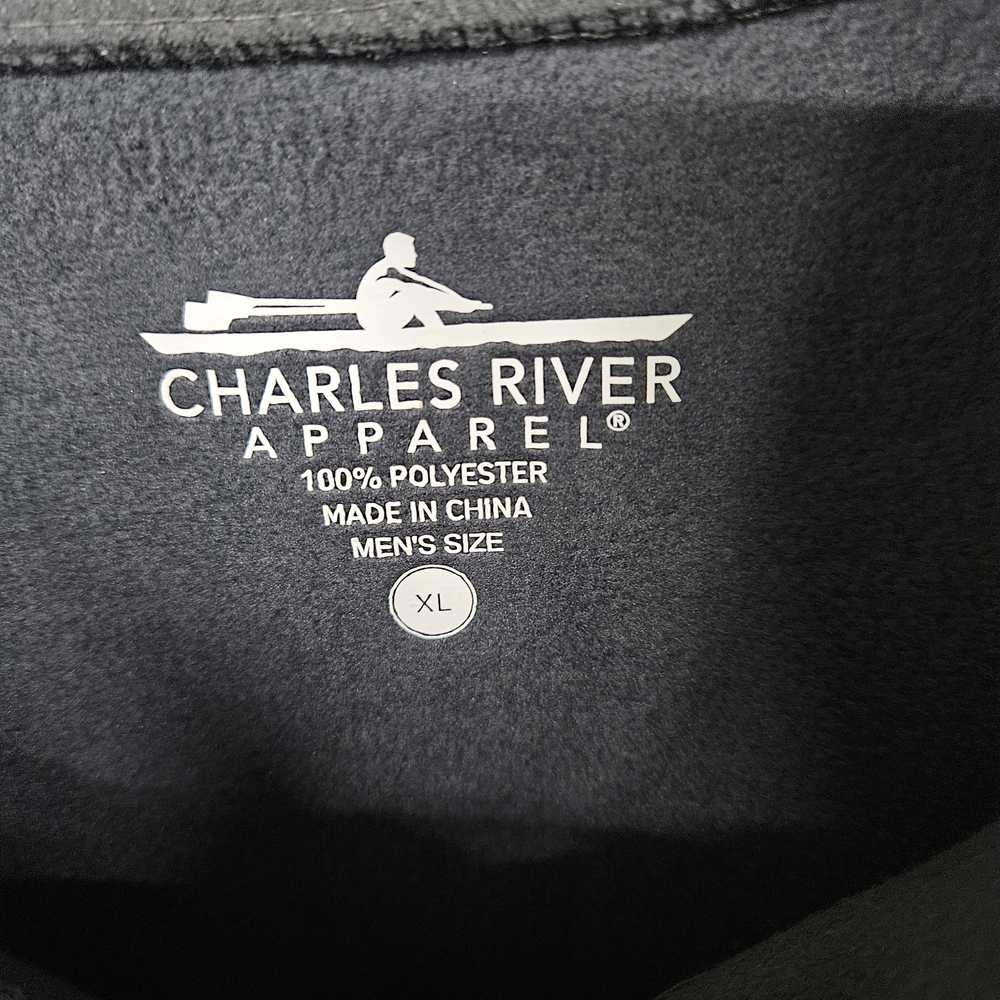 Charles River Apparel Gray Rib Knit Jacket - image 3