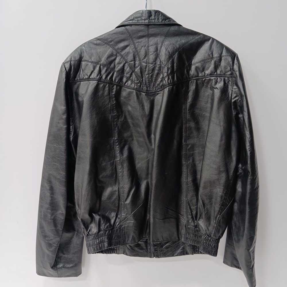 Wilson Women's Black Leather Jacket Size 42 - image 2