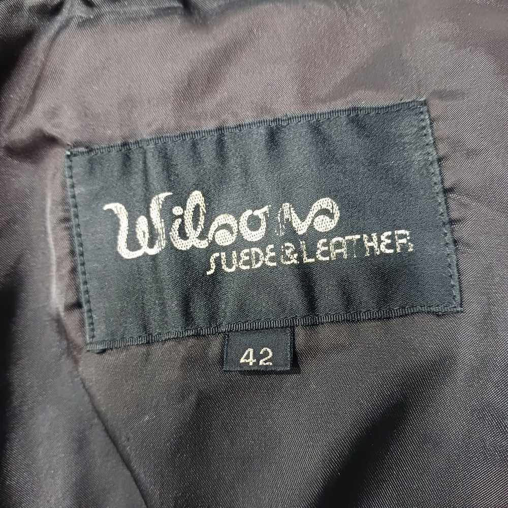 Wilson Women's Black Leather Jacket Size 42 - image 4