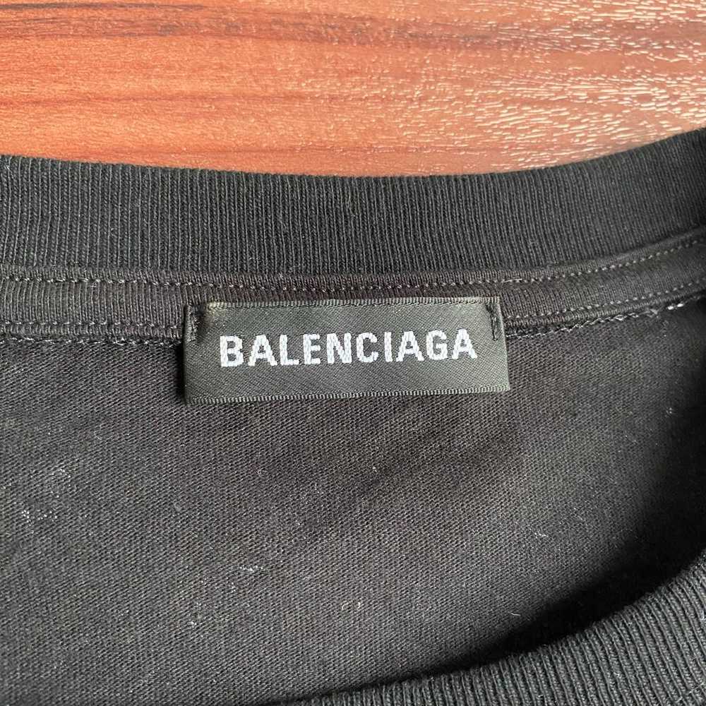 Balenciaga Logo All Over Print T Shirt Mens Size … - image 8