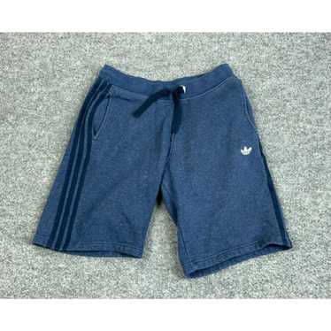Nike adidas Blue Drawstring Sweat Shorts Adult Sm… - image 1