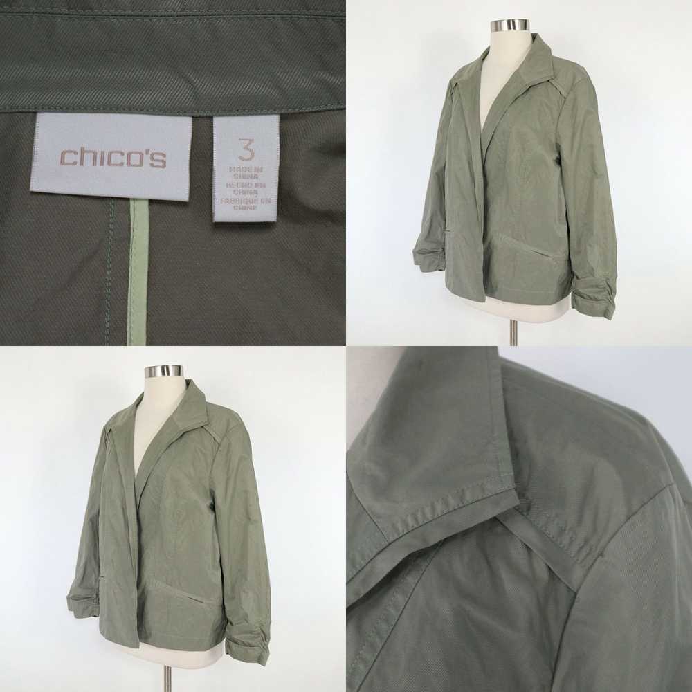 Vintage Chico's Jacket Womens 3 XL 16 Open Front … - image 4