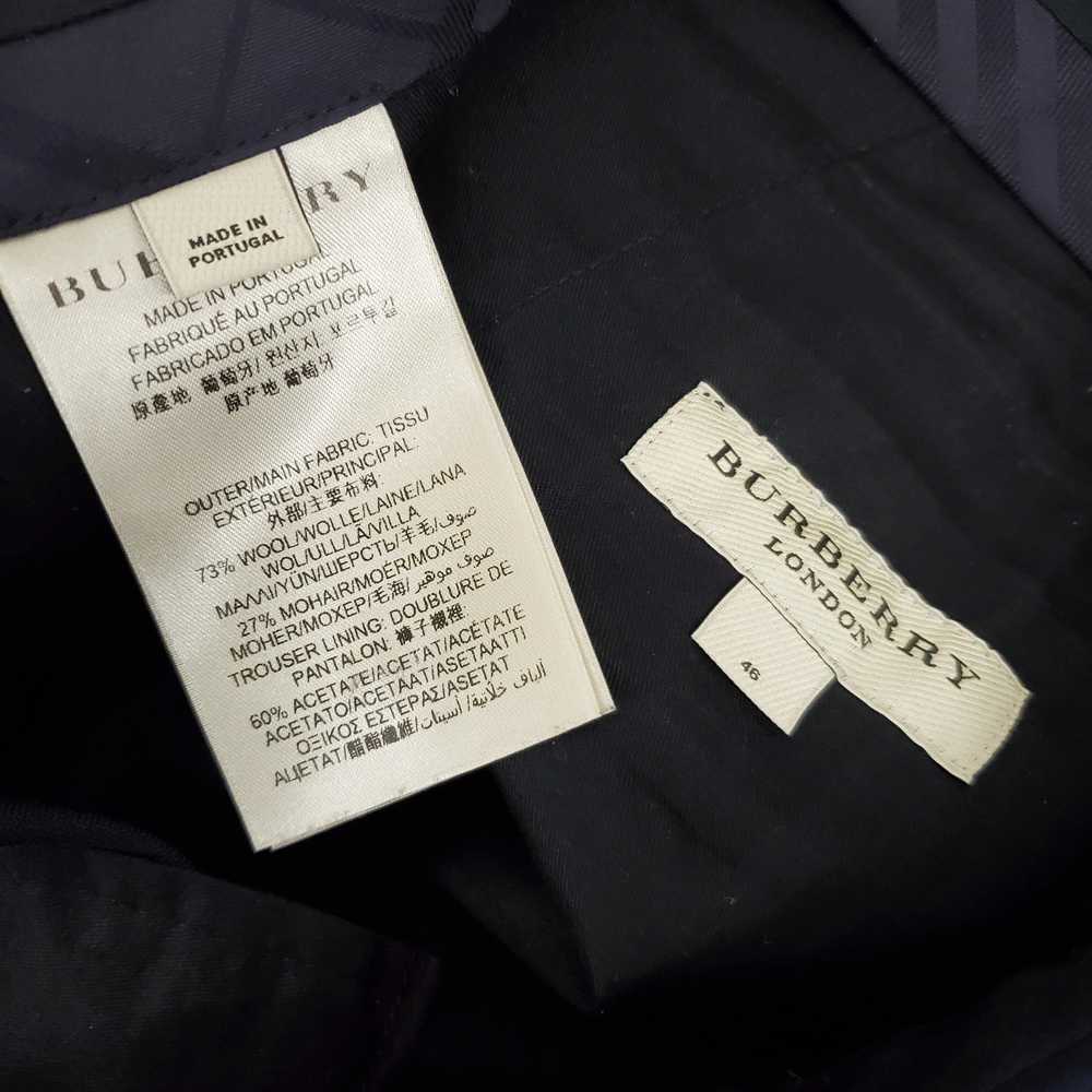 Authenticated Burberry London Navy Wool Blend Dre… - image 4