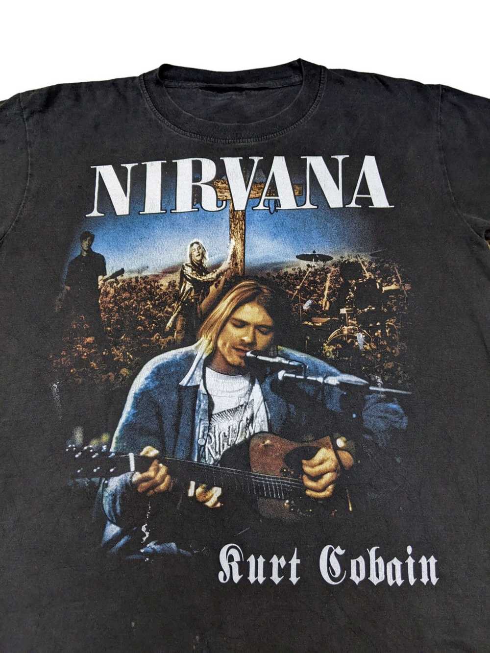 Band Tees × Nirvana × Vintage Vtg Nirvana Kurt Co… - image 3