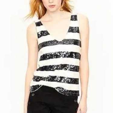 J. Crew Collection Striped Sequin Tank Top