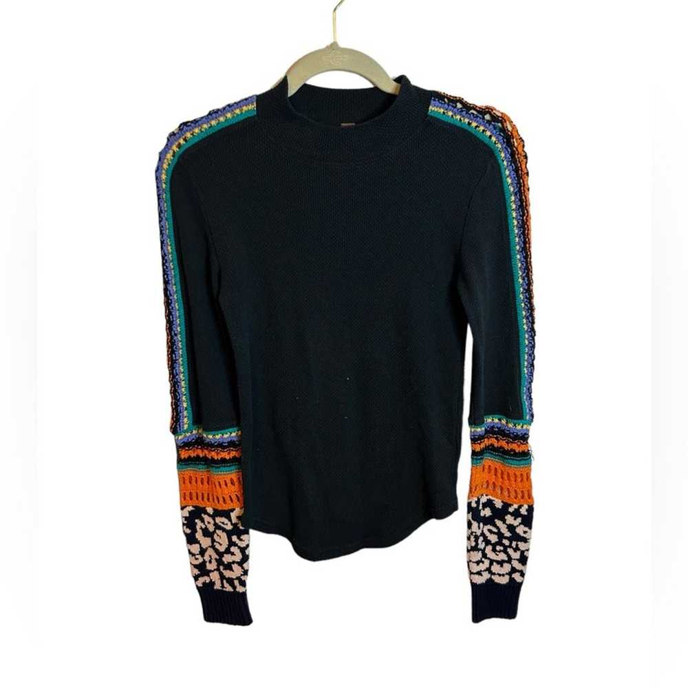 FREE PEOPLE SWITCH IT UP CROCHET THERMAL - image 1