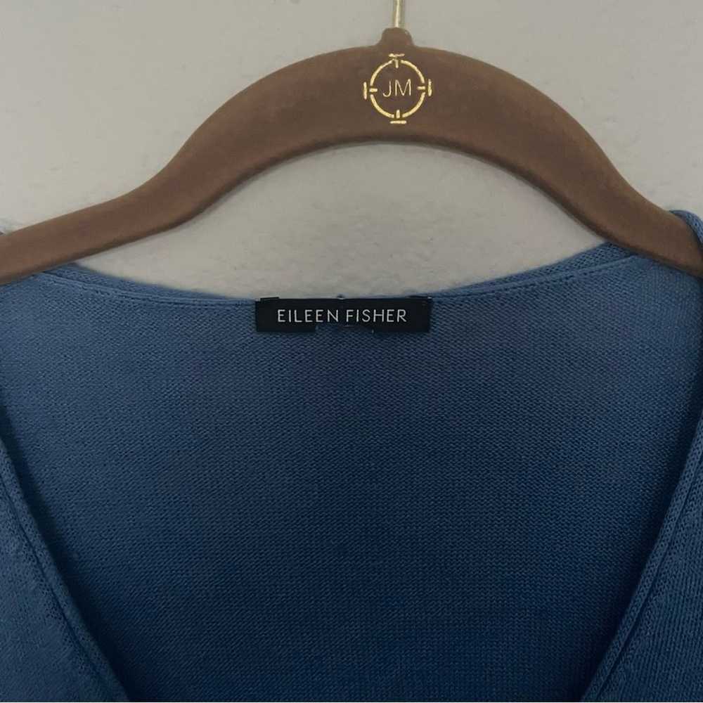 Eileen Fisher Cobalt Blue Sleeveless Knit Top Ove… - image 2