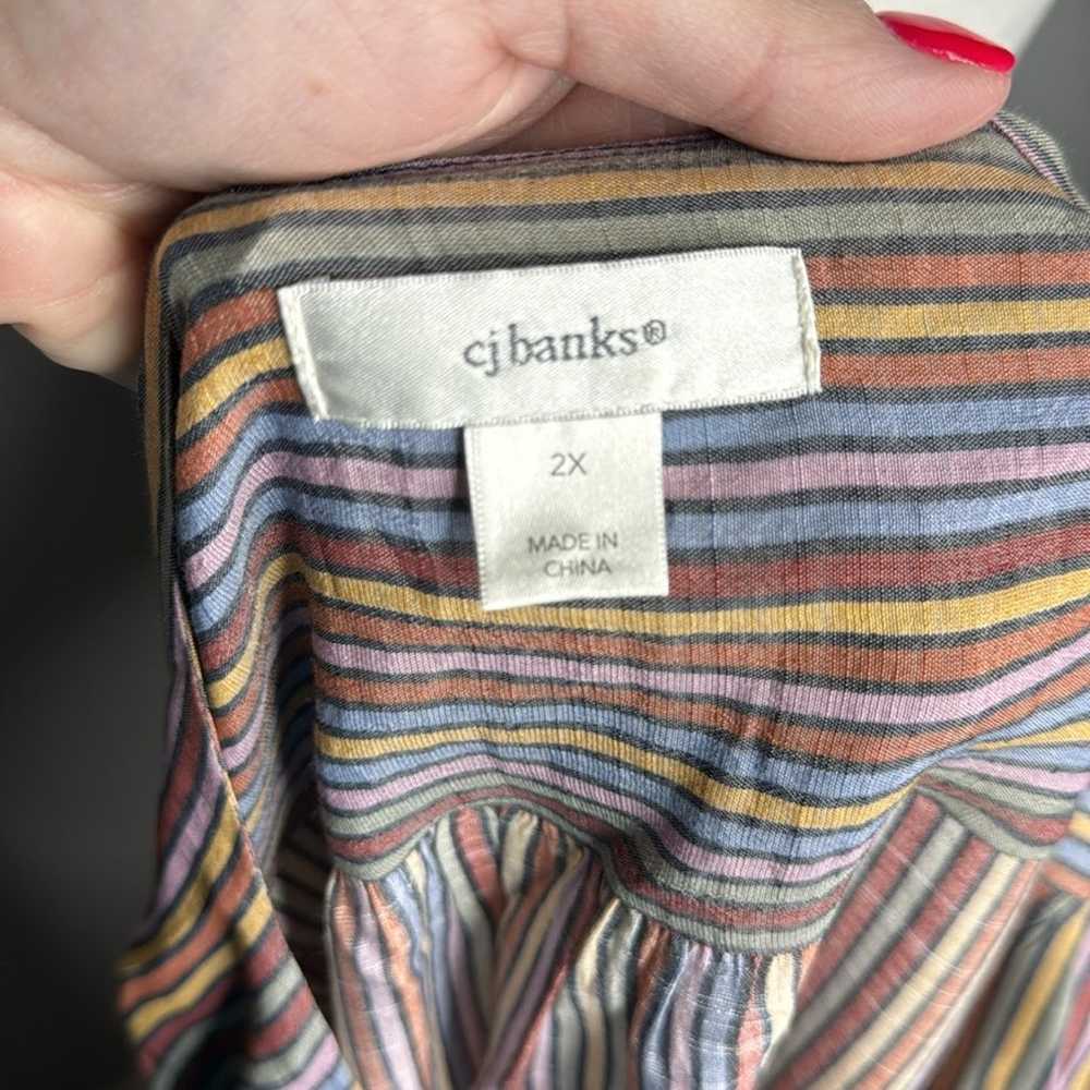 CJ Banks blouse size 2x - image 5