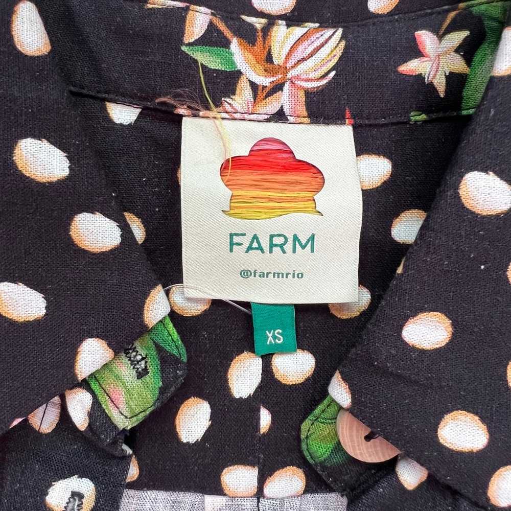 FARM RIO Cocoa Paradise Linen-Blend Shirt - image 5