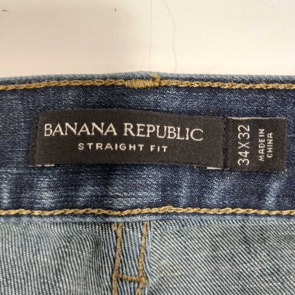 Banana Republic Men's Jeans Straight Fit Size 34X… - image 4