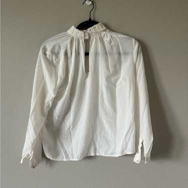 Scanlan Theodore White Silk Blouse Long Sleeve 2 - image 1