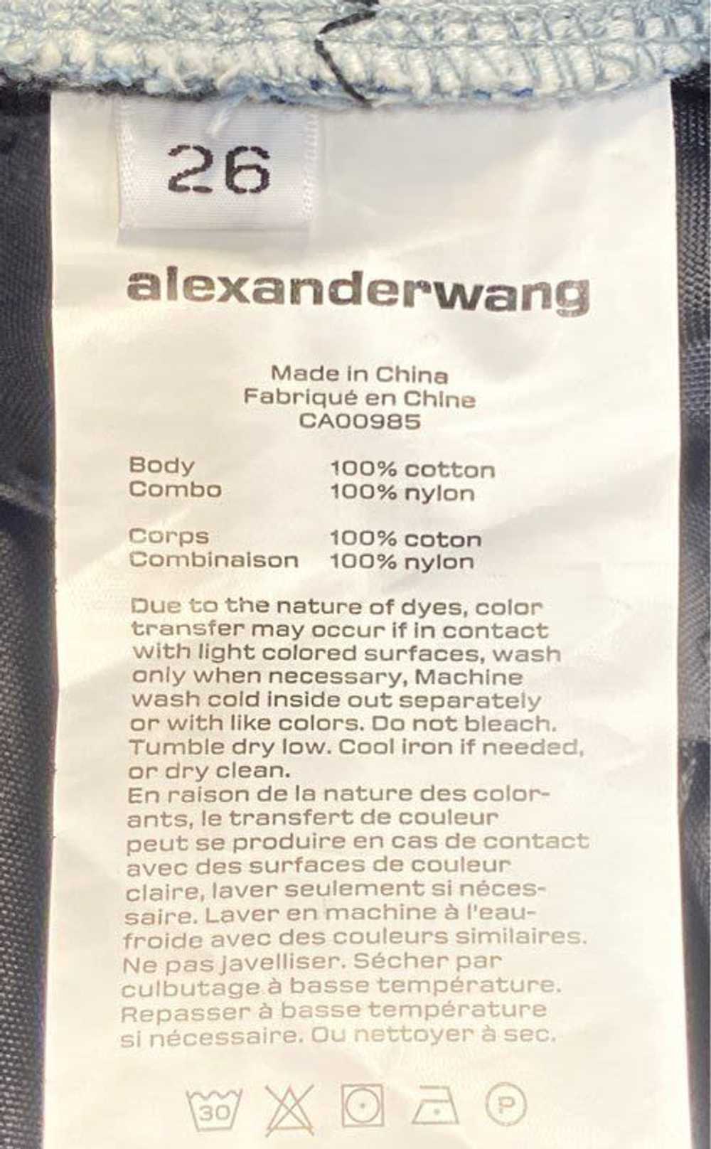 Alexander Wang Women Blue Colorblock Pants Sz 26 - image 4