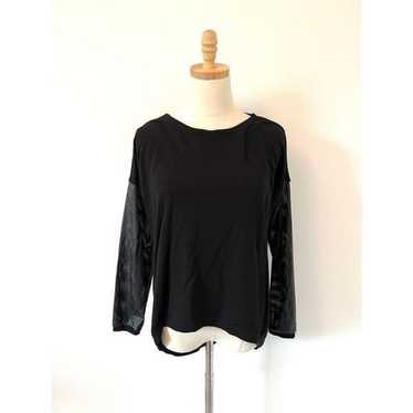 Generation Love Faux Leather Arm Top