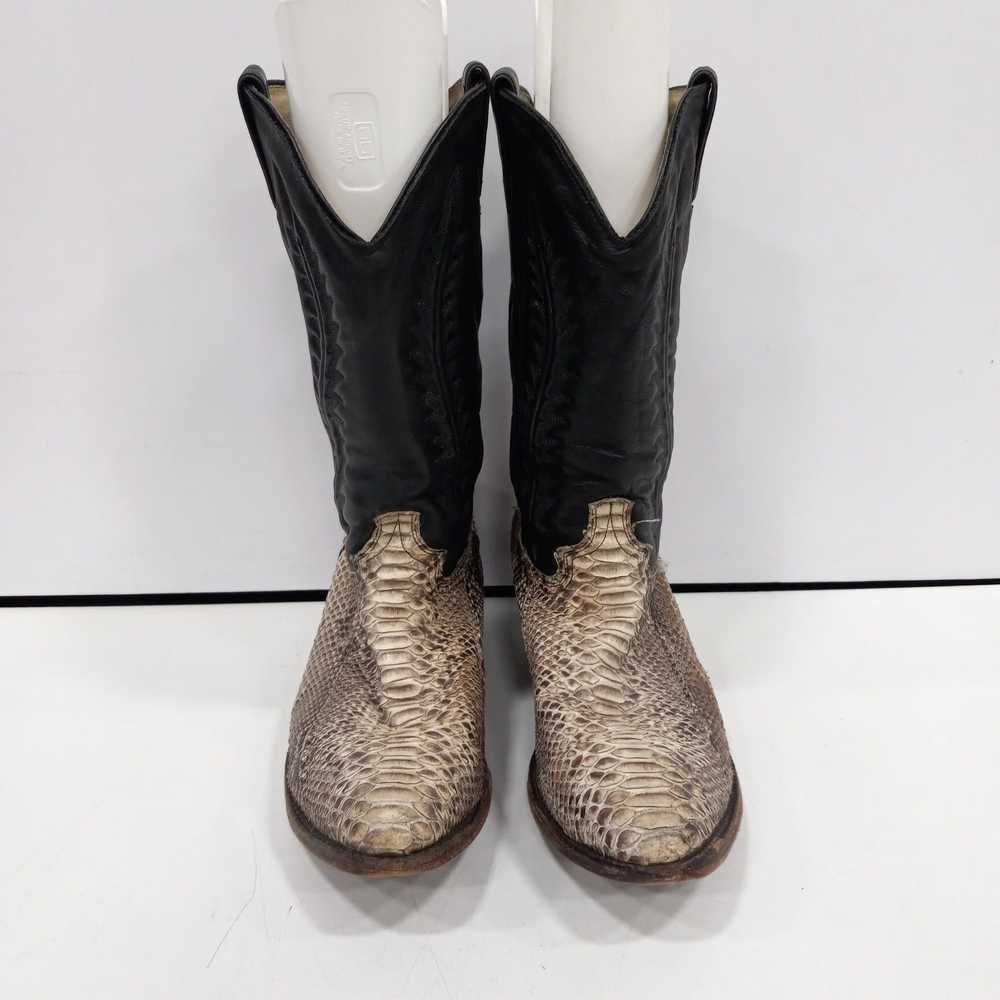 Abilene Leather Cowboy Boots Size 12D - image 2
