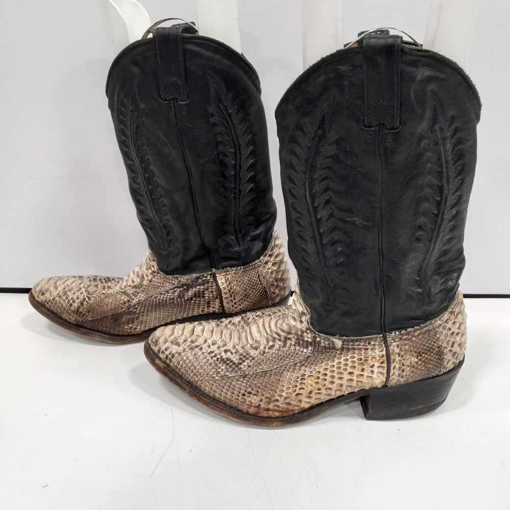 Abilene Leather Cowboy Boots Size 12D - image 3