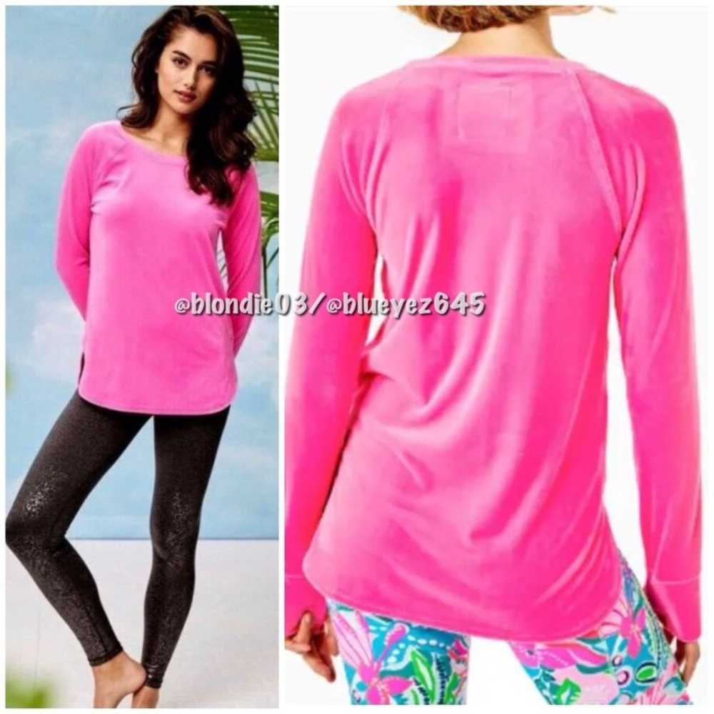 Lilly Pulitzer Luxletic “Blythe” velour pullover … - image 2