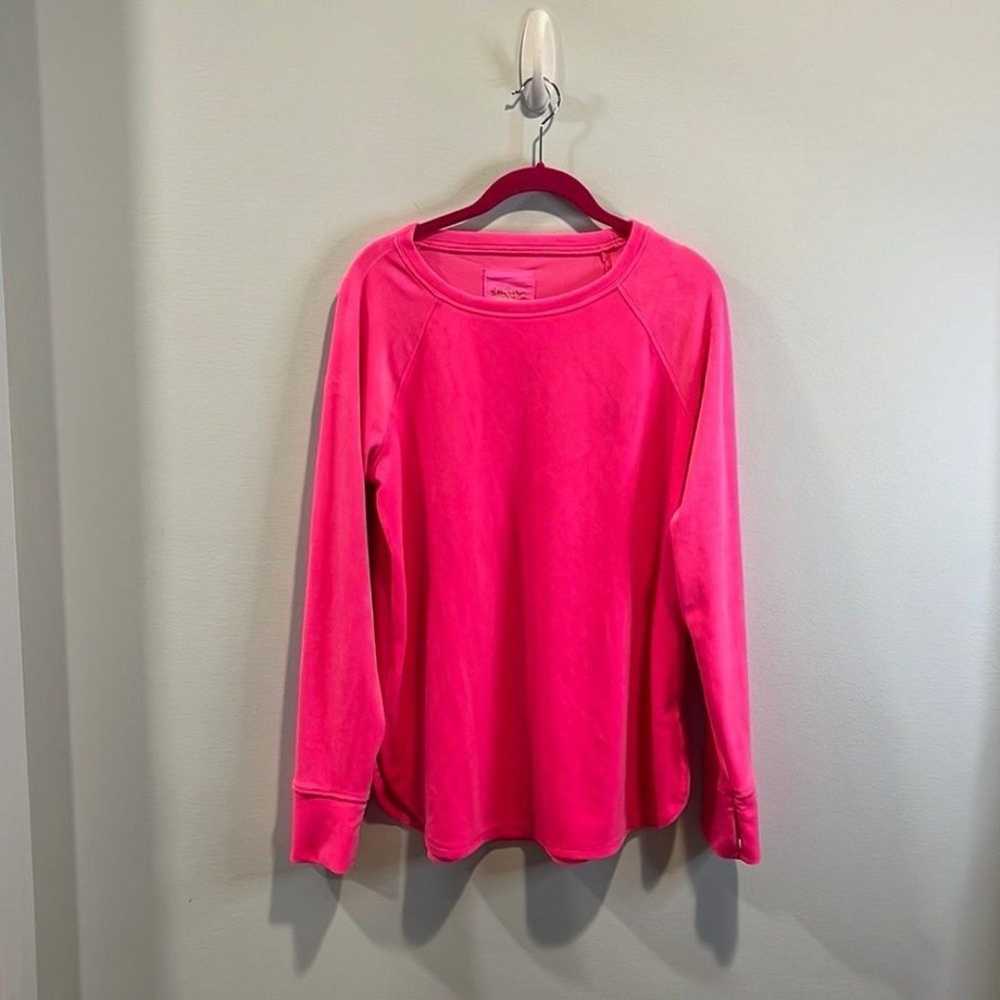 Lilly Pulitzer Luxletic “Blythe” velour pullover … - image 3