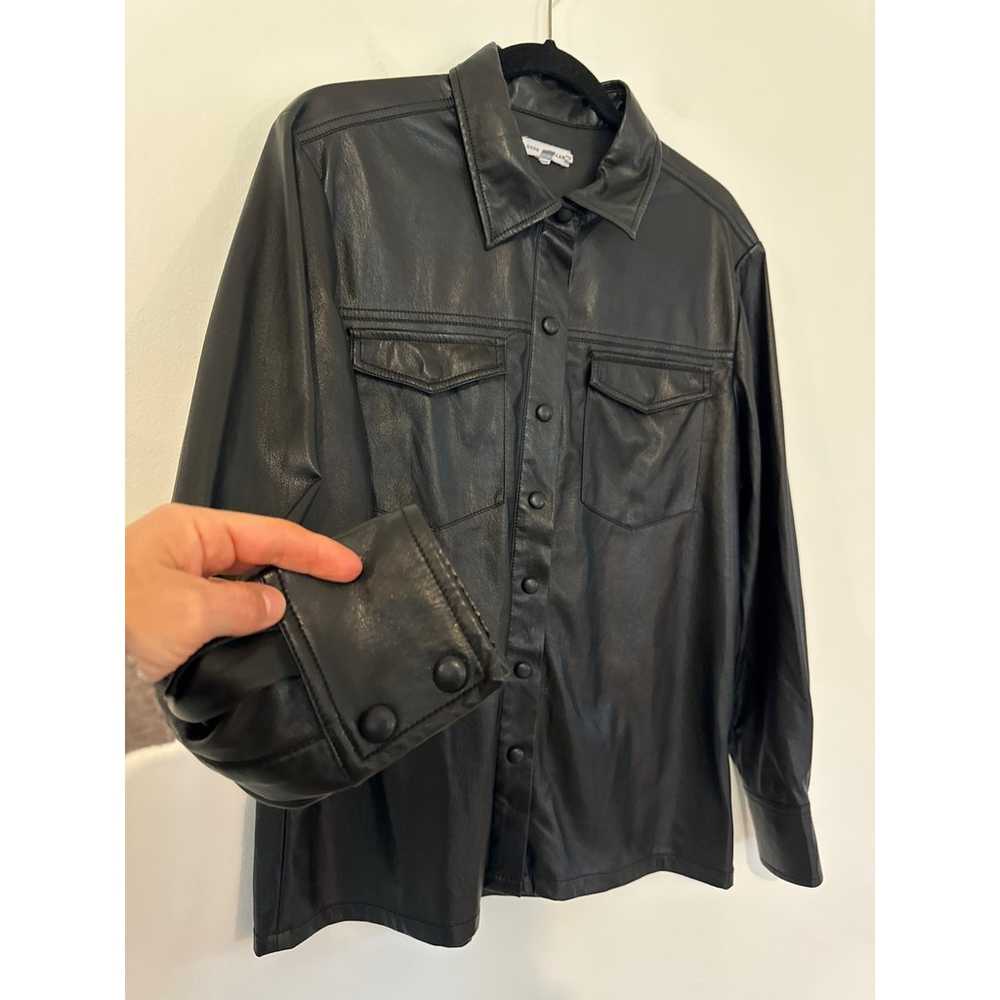 Good American Better Than Leather Shacket. Size L… - image 3