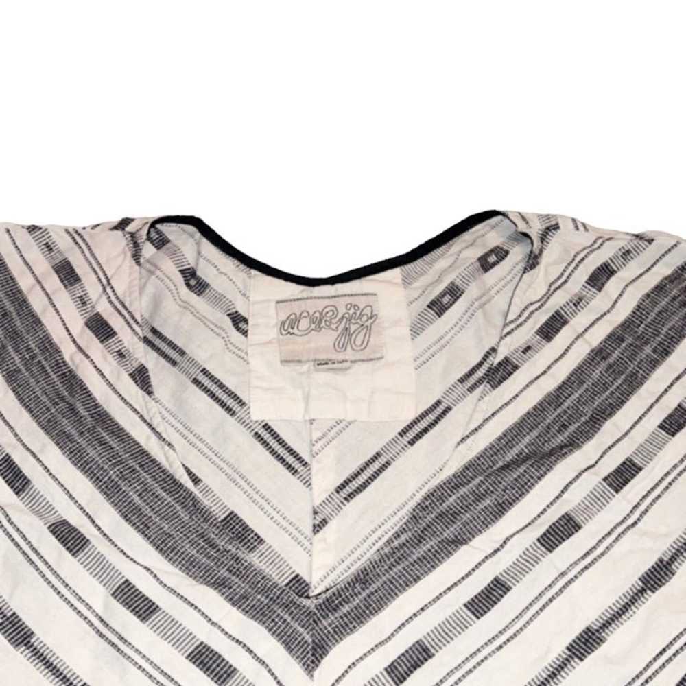 Ace & Jig Striped Casual Cotton Linen Blend Short… - image 2