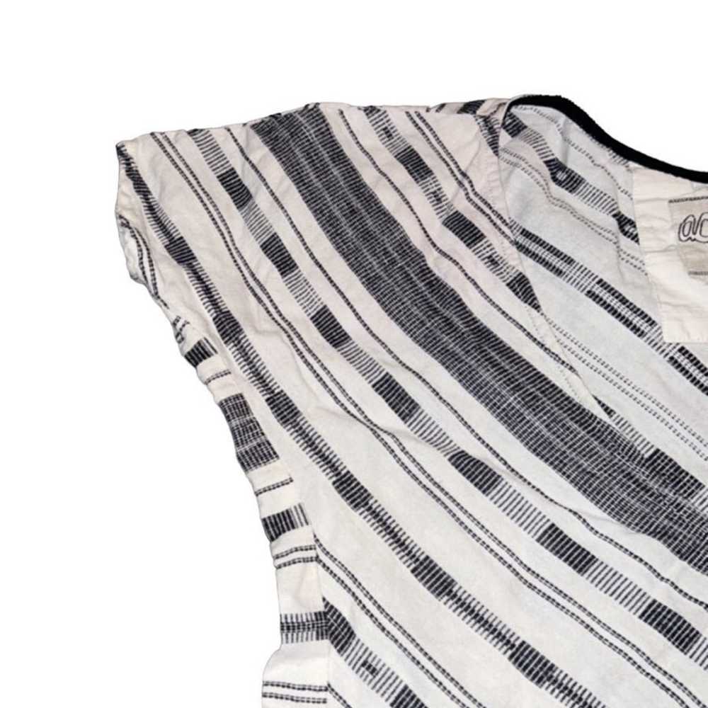Ace & Jig Striped Casual Cotton Linen Blend Short… - image 4