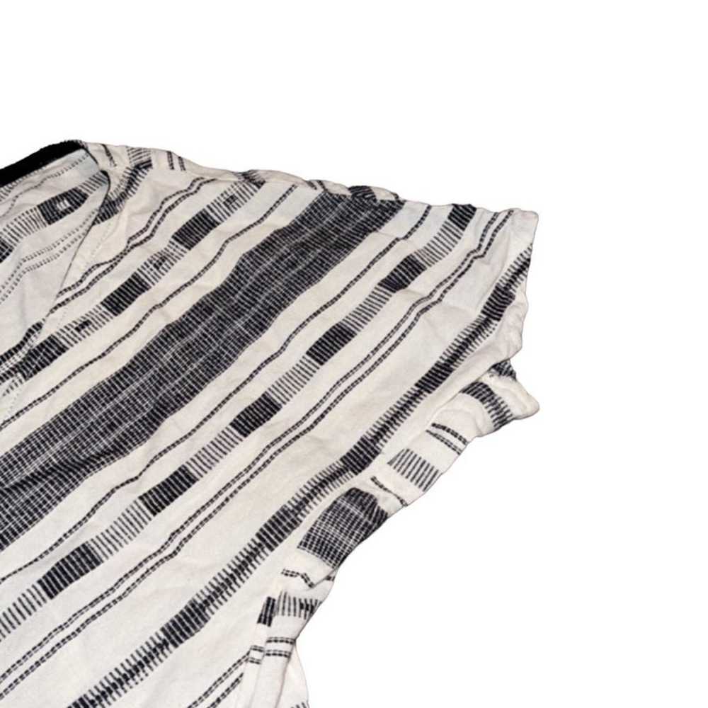 Ace & Jig Striped Casual Cotton Linen Blend Short… - image 5