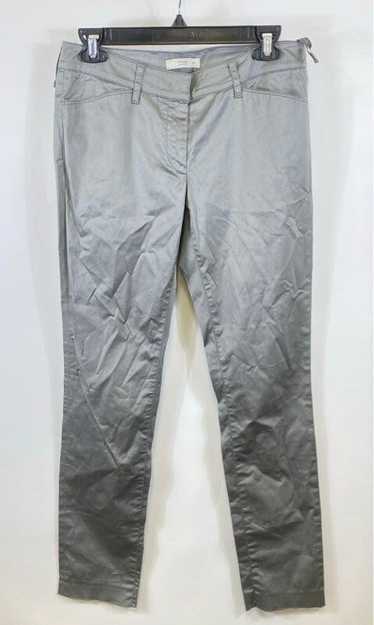 Prada Women Gray Twill Slim Pants Sz 40