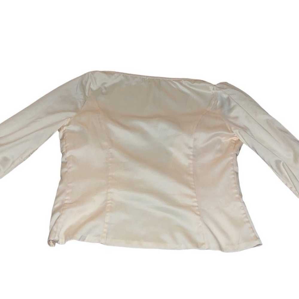 Majorelle Waldorf Ivory Tie Front Blouse Top - image 8