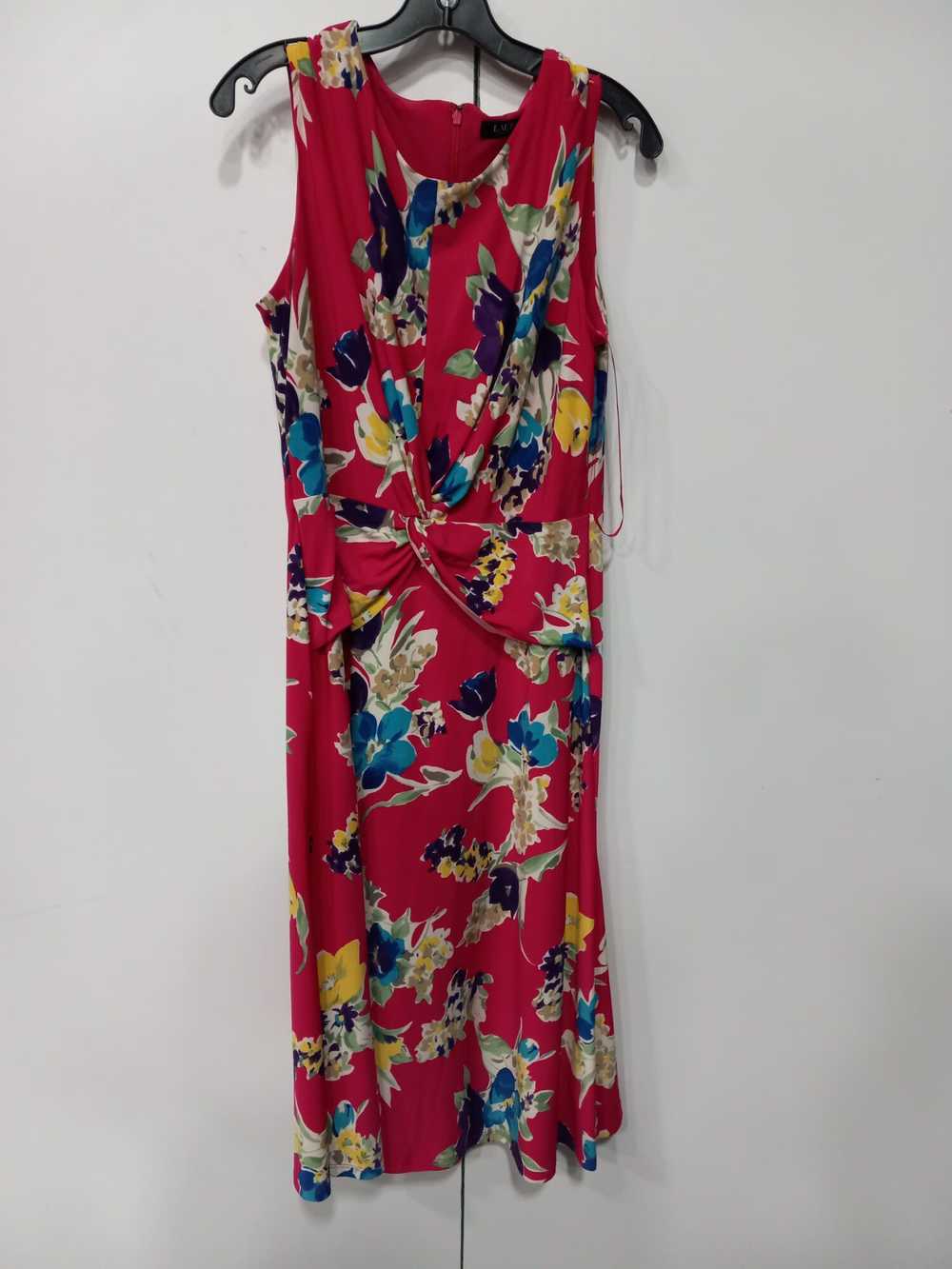 Lauren Ralph Lauren Pink Floral Dress Size 14 - image 1